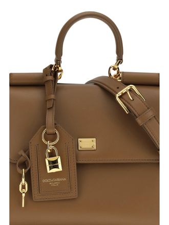 Dolce & Gabbana Womens Shoulder Bag My Sicily Caramel Calf Leather