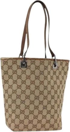 Gucci Pre-owned Tote Bags, female, Beige, Size: ONE SIZE Pre-owned Vintage Tote Bag