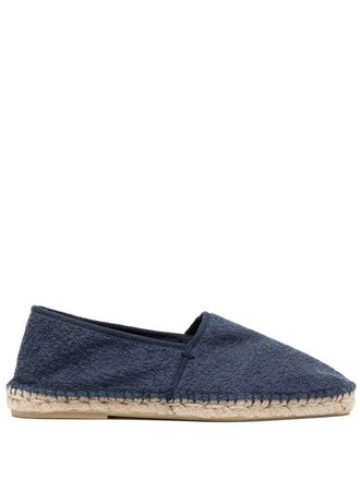 Orlebar Brown Fleet towelling-effect espadrilles - Blue