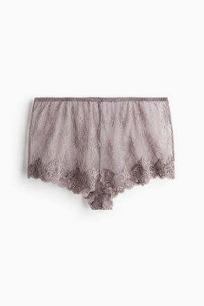 H&M Spitzenslip Shortie - Purple