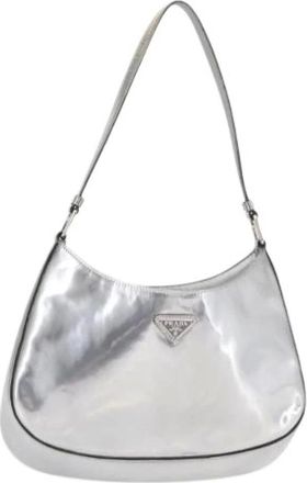 Prada Pre-owned Shoulder Bags, female, Gray, Size: ONE SIZE Pre-owned Vintage Shoulder Bag