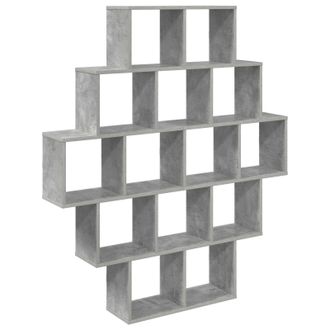 vidaXL Estante De Pared Gris Hormig&oacute;n 120 X 20 X 136 Cm Vidaxl