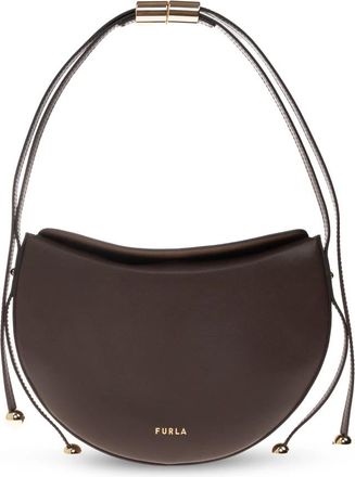 Furla Moonstone Small - Dames - Schoudertassen - Bruin - ONE Size - Leer - Tassen