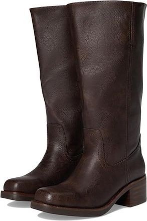 Frye and Co. Miranda 14 Wide Calf Womens Pull-on Boots Dark Brown : 9.5 M, Synthetic