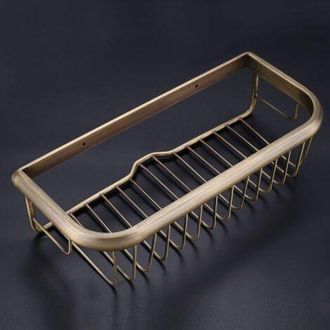 OEM Estanter&iacute;a De Ba&ntilde;o - Montaje En Pared (30x13x7,2cm) Lat&oacute;n 1 Unidad