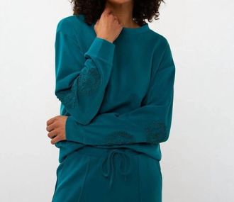 Esqualo Martine Modal Sweater In Teal
