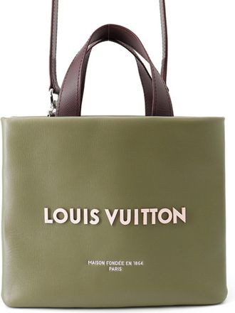 Louis Vuitton Khaki Monogram Monogram Handbag Shoulder Bag Tote Bag (Pre-Owned)