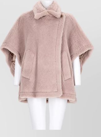 Max Mara silk faux fur jacket