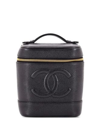 Chanel Timeless Cosmetic Case Caviar Tall pouch - Nero