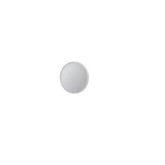Bernacchini SP15 Spiegel - 40x4x40cm - rond - verzonken in aluminium kader - aluminium wit mat