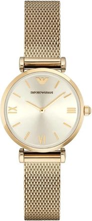 Emporio Armani Retro Horloge - Dames - Horloges - Geel - ONE Size - Accessoires