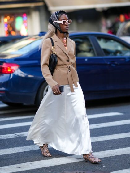How to style a maxi dress when it’s cold outside