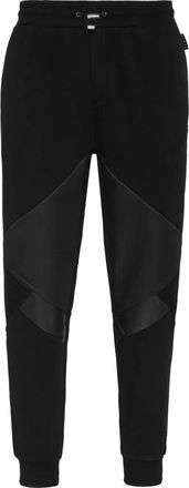 Philipp Plein Gothic Plein Trainingsbroeken - Heren - Sweatpants - Zwart - 3XL - Leer - Broeken