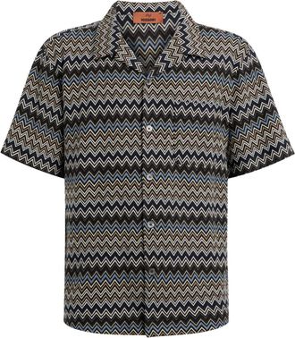 Missoni zigzag bowling shirt - men - Cotton - 52 - Multicolour