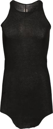 Rick Owens Basic Rib Tank - Heren - Tops zonder mouwen - Zwart - M - Katoen - Tops