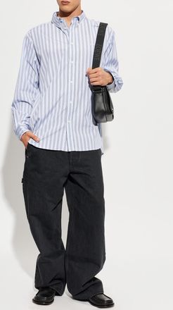 Loewe Striped Shirt, Mens, Blue