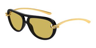 Bottega Veneta BV1418S 001 Womens Sunglasses Black Size 58