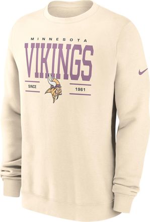 Nike Minnesota Vikings Club Nike Mens NFL Pullover Crew in Brown | NKPV15A9M-Y9M