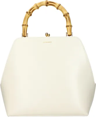 Jil Sander Beige Leather Womens Handbag