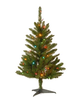 National Tree Company 3 Kingswood Fir Wrapped Pencil Tree With 50 Multi Lights