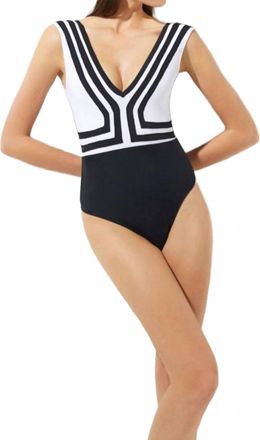 Oye Swimwear Maia One Piece In Black And White