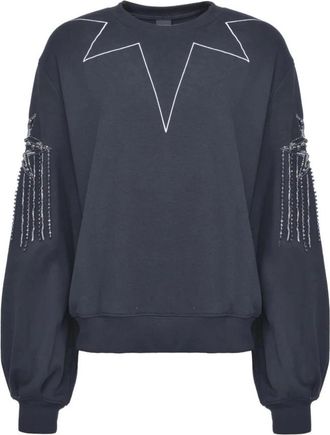 Pinko Stijlvolle Sweatshirt voor Mannen - Dames - Sweatshirts - Zwart - S - Hoodies & sweatvesten