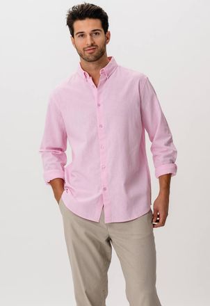 Perform Collection Linnen overhemd - lichtrood