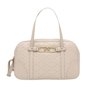A|X Armani Exchange Handtas met handvat - Dames - Handtassen - Beige - ONE Size - Polyester - Tassen