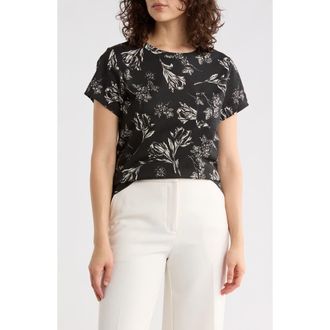 Sanctuary One Pocket T-Shirt in Tulip Fields Black at Nordstrom Rack, Size X-Small
