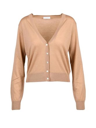 Ballantyne Beige Wool Short Cardigan