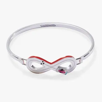 Alex and Ani Hot Wheels Figure 8 Racecar Tension Bangle in Silver at Nordstrom