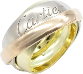 Cartier Gold Silver Yellow Gold (18K) Pink Gold (18K) White Gold (18K) Band Ring (Pre-Owned)
