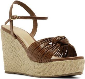Arezzo Platform Wedge Sandal in Soul Natural at Nordstrom, Size 8.5