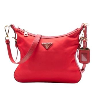 Prada Pre-owned Cross Body Bags, female, Red, Size: ONE SIZE Pre-owned Crossbody Bag