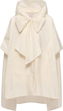 Moncler Moncler Lightweight Taffeta Cape, Women, White, Size: One Size