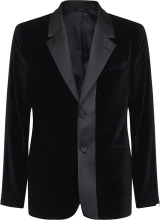 Fendi Jassen, Heren, Zwart, L, Katoen, Single-breasted Blazer