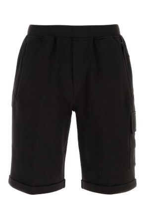 C.P. Company Black Stretch Cotto Bermuda Shorts