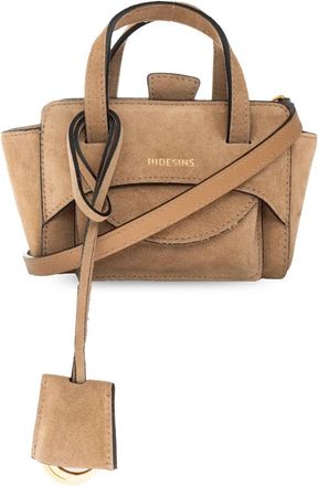 Hidesins Flap XS Bag - Dames - Mini tas - Beige - ONE Size - Leer - Tassen