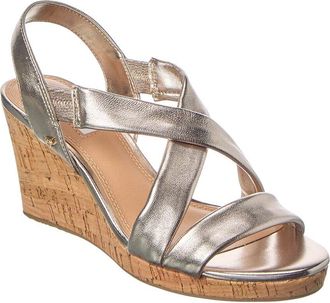 Dune London Kamies Leather Wedge Sandal