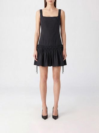 Pinko Mini abito Enna in cotone con scollo quadrato e spalle scoperte