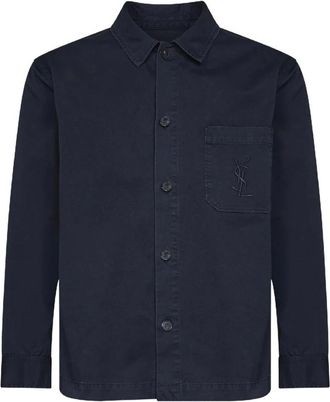 Saint Laurent Hombre, Camisas, Azul, Talla: XL
