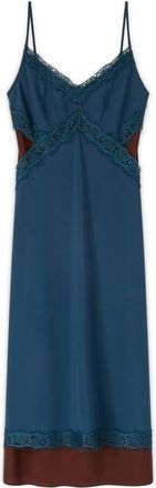 Motivi Midi Kleedjes - Dames - Feestkleedjes - Blauw - XL - Kleedjes