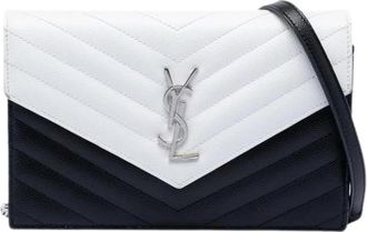 Saint Laurent Pre-owned Leren Schoudertas - Dames - Vintage Schoudertas - Veelkleurig - ONE Size - Leer - Vintage