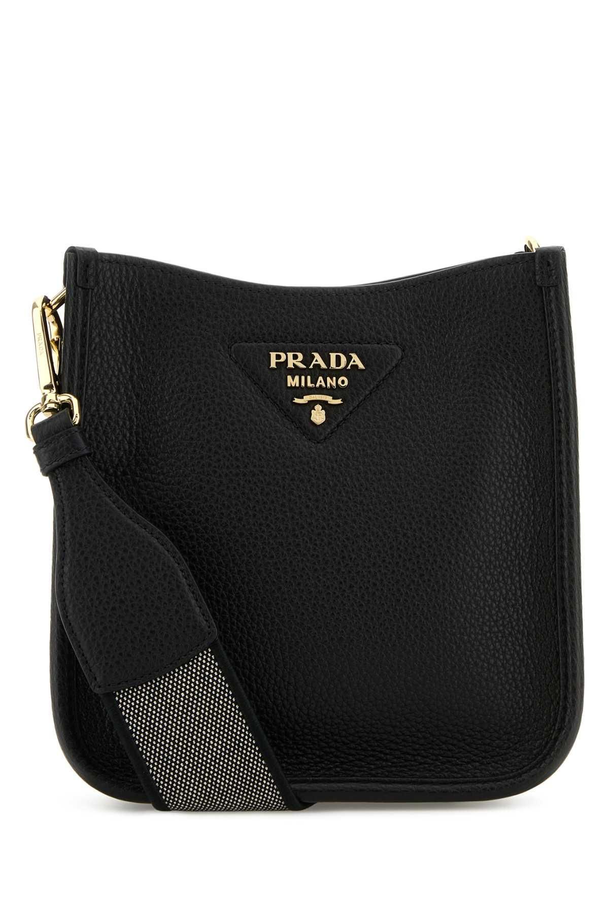 ショルダーバッグ・ポシェット Prada Black Raffia Crossbody Bag Prada Logo Raffia Woven Crossbody Bag (Shoulder bags) IFCHIC.COM