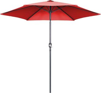 Oviala Sombrilla recta inclinable con manivela (3 m) Matera