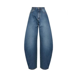 Alaia Loose Fit Jeans, female, Blue, XS, Loose-fit Jeans