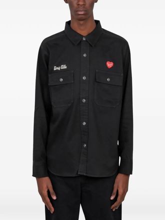 Human Made embroidered work shirt - Black