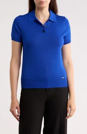 Elie Tahari Polo Sweater in Royal Blue at Nordstrom Rack, Size Medium