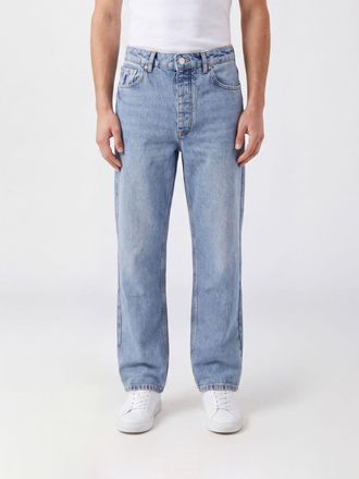 Represent Jeans wide leg in denim di cotone a vita media