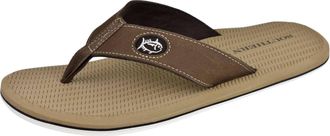 Southern Tide Mens Flipjacks Leather Sandal In Caramel